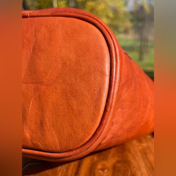 Vintage Berliner Bag Emelia Brown Leather Hobo Shoulder Bag EUC - Picture 14 of 17